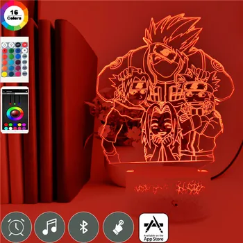 App Control Led Night Light Anime Naruto Uzumaki Kids Team 7 Kakashi Hatake Child Room Decor Nightlight Sasuke Uchiha 3d Lamp 
App Control Led Night Light Anime Naruto Uzumaki Kids Team 7 Kakashi Hatake Child Room Decor Nightlight Sasuke Uchiha 3d Lamp