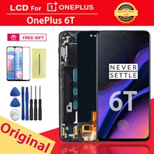 Ensemble écran tactile LCD Super AMOLED, 6.41 pouces, pour Oneplus 6T 1 + 6T A6010 A6013, Original=