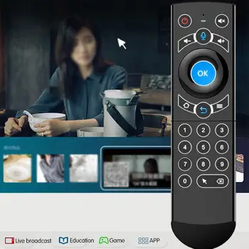 Backlit Gyro Wireless Air Mouse 2.4G G21 Smart Voice Remote Control IR Learning For Android TV Box Compatible With Computer
Backlit Gyro Wireless Air Mouse 2.4G G21 Smart Voice Remote Control IR Learning For Android TV Box Compatible With Computer