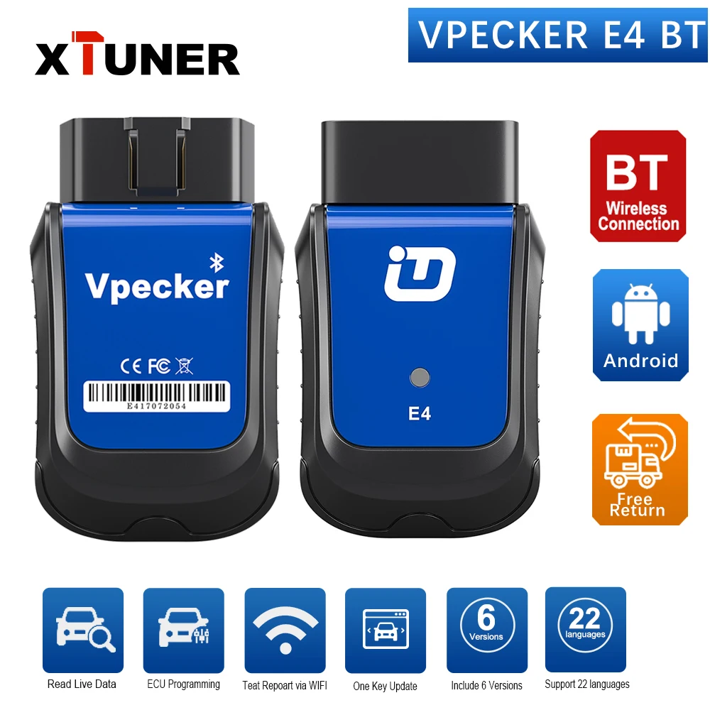 Xтюнер VPECKER E3 EasyDiag V10.4 Wifi многоязычный диагностический инструмент OBDII полная