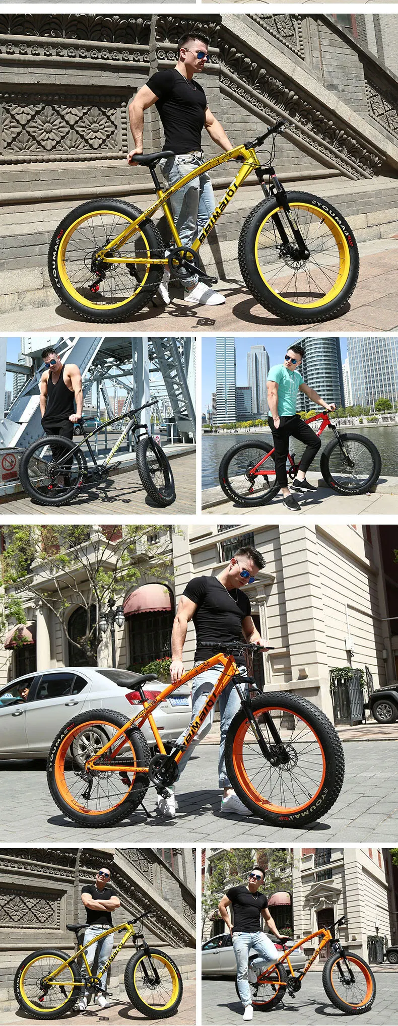 Top Mountain Bike Beach Snow Bike 4.0 Super Wide Tires 20/24/26 Inch Speed Off-road Bicycles Male And Female Students Adult 15 Top Mountain Bike Beach Snow Bike 4.0 Super Wide Tires 20/24/26 Inch Speed Off-road Bicycles Male And Female Students Adult 15