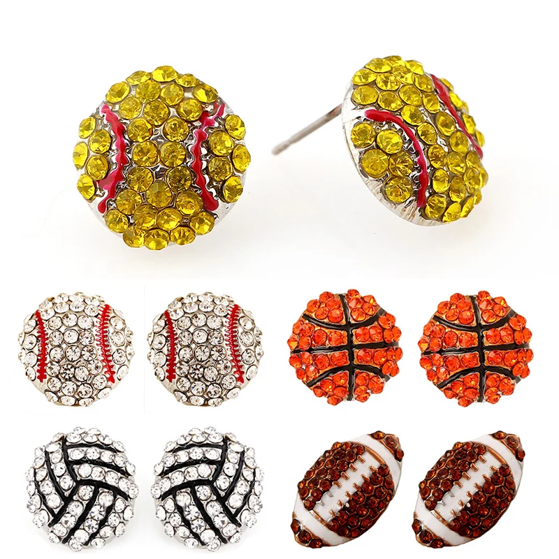 2019 Baseball Pave Women Girl Stud Earrings Sports Team Crystal Personality Party Jewelry Softball Football Valentines Gift
2019 Baseball Pave Women Girl Stud Earrings Sports Team Crystal Personality Party Jewelry Softball Football Valentines Gift