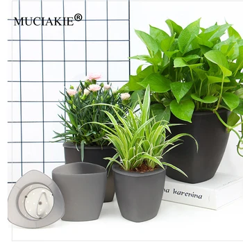 MUCIAKIE 2PCS Garden New Triangle Semi - Permeable Black Hydroponic Set Plastic Large - Sized Bibulous Lazy Flowerpot
MUCIAKIE 2PCS Garden New Triangle Semi - Permeable Black Hydroponic Set Plastic Large - Sized Bibulous Lazy Flowerpot