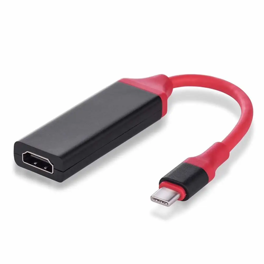 Red Type-c To HDMI Video Adapter Connecte Cable USB-C To HDMI for Huawei Female Converter 4K High Definition Line Adapter Cable
Red Type-c To HDMI Video Adapter Connecte Cable USB-C To HDMI for Huawei Female Converter 4K High Definition Line Adapter Cable