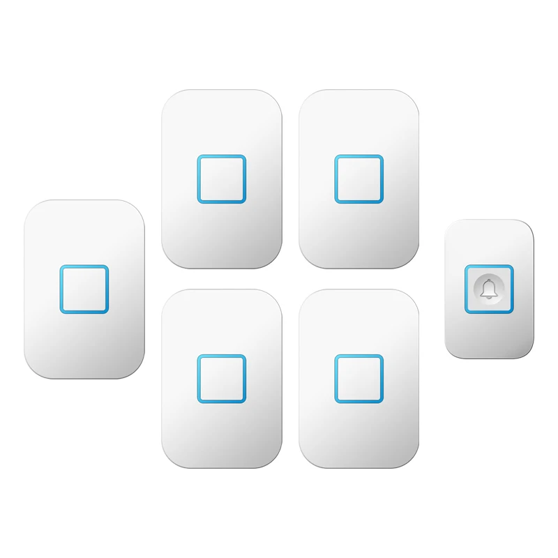 Home Welcome Wireless Doorbell Waterproof 1 Button 5 Receiver 300M Remote US EU UK AU Plug Home LED Light Door Ring Bell Chime
Home Welcome Wireless Doorbell Waterproof 1 Button 5 Receiver 300M Remote US EU UK AU Plug Home LED Light Door Ring Bell Chime