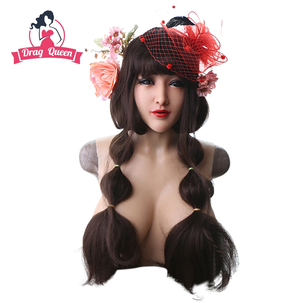 Drag Queen Silicone Mask Realistic Female Angel Face Gel Silicone Breast Form Fake Boobs for Crossdresser Transvestite Doll Mask
Drag Queen Silicone Mask Realistic Female Angel Face Gel Silicone Breast Form Fake Boobs for Crossdresser Transvestite Doll Mask