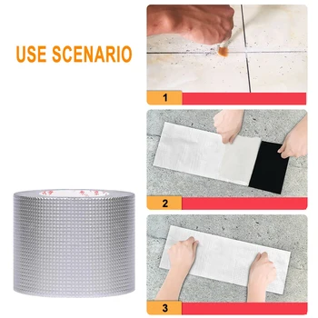 Super Waterproof Tape Butyl Rubber Aluminium Foil Tape for Roof Pipe Repair 1.2mm*10cm*10m
Super Waterproof Tape Butyl Rubber Aluminium Foil Tape for Roof Pipe Repair 1.2mm*10cm*10m