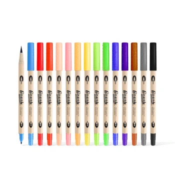 24Color Fineliner Water Based Art Marker Pen Dual Head Brush Pen Watercolor Pens for Drawing Painting Design Art School Supplies
24Color Fineliner Water Based Art Marker Pen Dual Head Brush Pen Watercolor Pens for Drawing Painting Design Art School Supplies