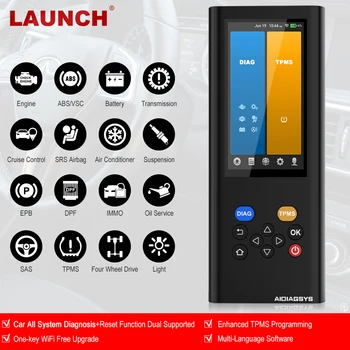 Launch AIDIAGSYS Full System Professional Obd2 Automotive Scanner ABS SAS DPF EPB TPMS Oil Reset Obd 2 Car Diagnostics Tools
Launch AIDIAGSYS Full System Professional Obd2 Automotive Scanner ABS SAS DPF EPB TPMS Oil Reset Obd 2 Car Diagnostics Tools