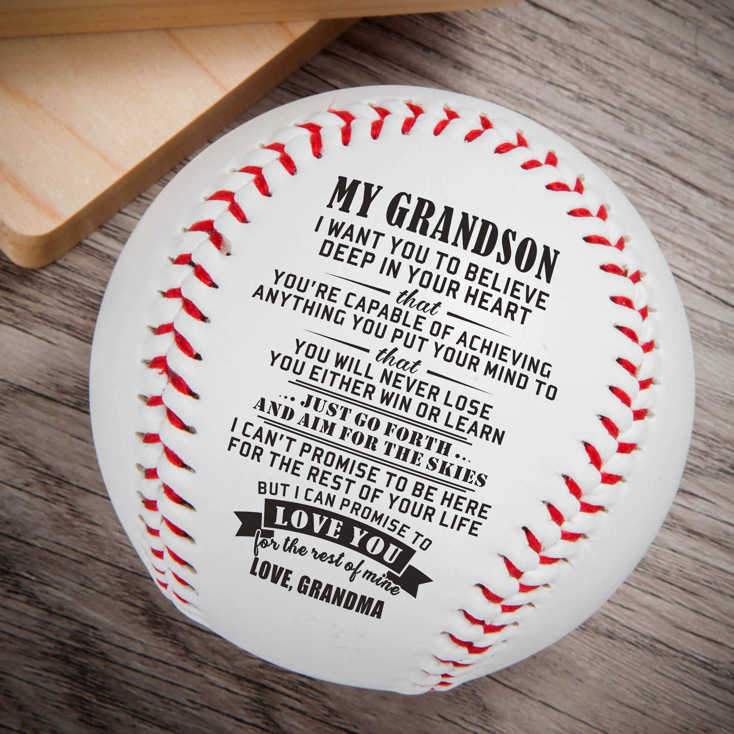 Grandpa & Grandma To Grandson - Baseball Hot sale White Base Ball Baseball Practice Trainning Softball hand sewing Sport Team 
Grandpa & Grandma To Grandson - Baseball Hot sale White Base Ball Baseball Practice Trainning Softball hand sewing Sport Team