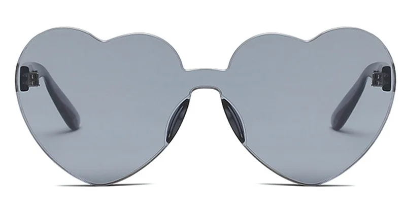 Oversized Herz Sonnenbrille Für Damen Uv Schutz Candy Farben_voghion.com