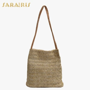 SARAIRIS 2020 Bohemia Style Vacation simple straw weave Leisure The large capacity shoulder bags Casual Tote women
SARAIRIS 2020 Bohemia Style Vacation simple straw weave Leisure The large capacity shoulder bags Casual Tote women