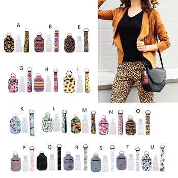 Portable 1 oz Refillable Empty Travel Bottles with Keychain Holder Set Wristlet Keychain Bottle Container with Flip Caps
Portable 1 oz Refillable Empty Travel Bottles with Keychain Holder Set Wristlet Keychain Bottle Container with Flip Caps