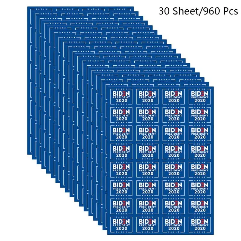 30 Sheet/960 Pcs Biden President 2020 Face Sticker Car Sticker Bumper Window
30 Sheet/960 Pcs Biden President 2020 Face Sticker Car Sticker Bumper Window