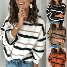 autumn 2021 new women's splicing metal stripe sweater Pullover casual loose pullover female
autumn 2021 new women's splicing metal stripe sweater Pullover casual loose pullover female