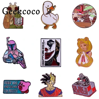 20pcs/lot J1319 Geekcoco Cartoon Duck Pin Brooches Anime Dragon Ball Badges Lapel Pins Funny Jewelry Pins Collection
20pcs/lot J1319 Geekcoco Cartoon Duck Pin Brooches Anime Dragon Ball Badges Lapel Pins Funny Jewelry Pins Collection