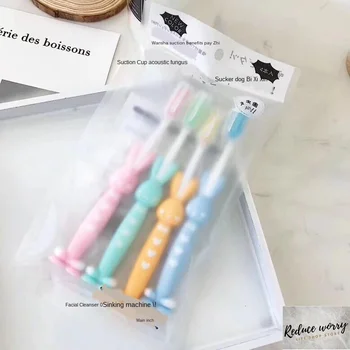 4 children's toothbrushes with braces cartoon cute little bear rabbit 3-12-year-old boy and girl Baby Super fine soft hair
4 children's toothbrushes with braces cartoon cute little bear rabbit 3-12-year-old boy and girl Baby Super fine soft hair