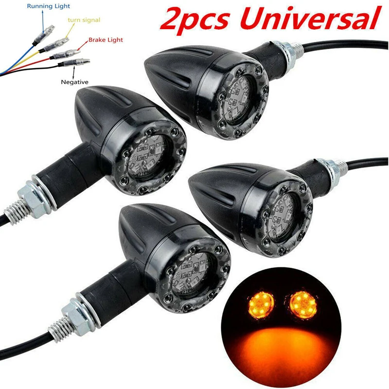 4pcs 12V Universal Motorcycle LED Amber Lamp Rear Turn Signal Brake Lights Indicator Brand New And High Quality Accessories
4pcs 12V Universal Motorcycle LED Amber Lamp Rear Turn Signal Brake Lights Indicator Brand New And High Quality Accessories