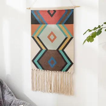 Bohemian Woven Wall Hanging Tapestry Colorful Geometric Rhombus Tassels Blanket GXMA
Bohemian Woven Wall Hanging Tapestry Colorful Geometric Rhombus Tassels Blanket GXMA