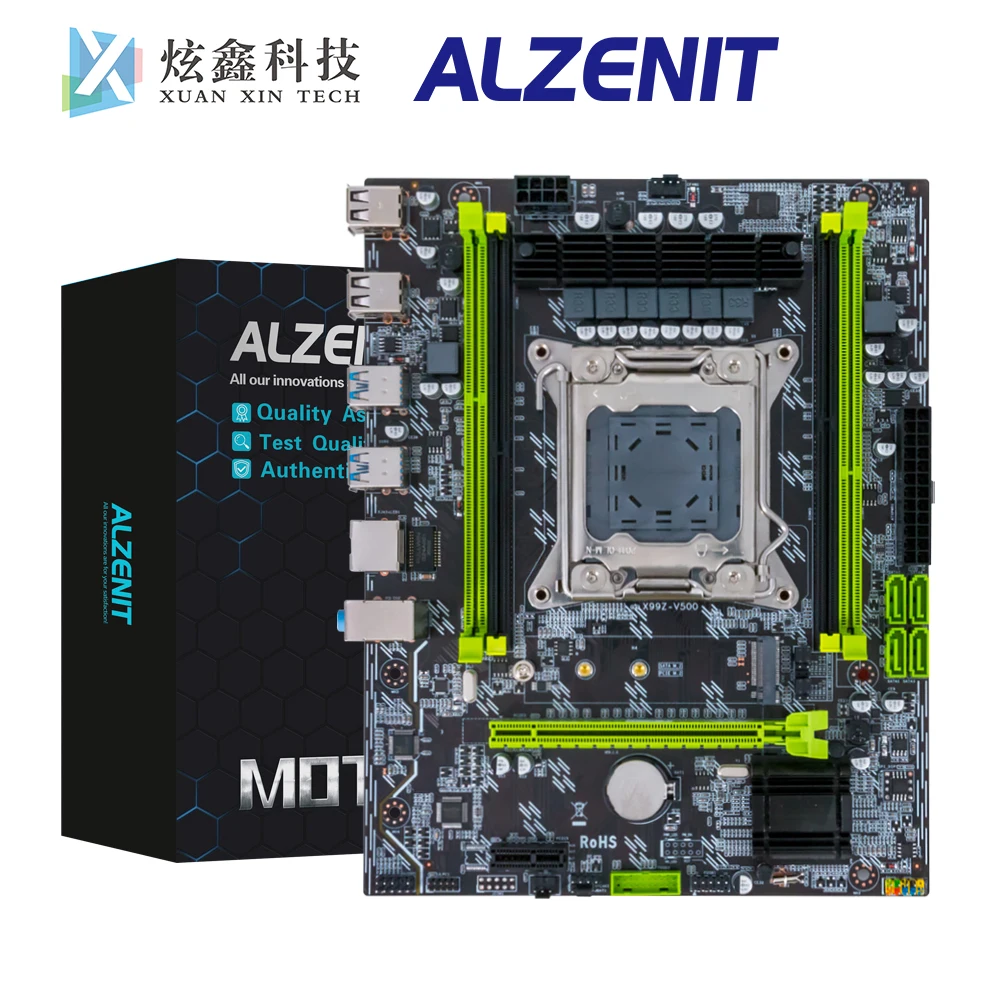 ALZENIT X99M-TE5 Desktop Motherboard Intel X99 LGA 2011-3 Xeon E5 Support DDR3/DDR4 ECC REG 64GB USB3.0 SATA3.0 M.2 NVME NGFF
ALZENIT X99M-TE5 Desktop Motherboard Intel X99 LGA 2011-3 Xeon E5 Support DDR3/DDR4 ECC REG 64GB USB3.0 SATA3.0 M.2 NVME NGFF