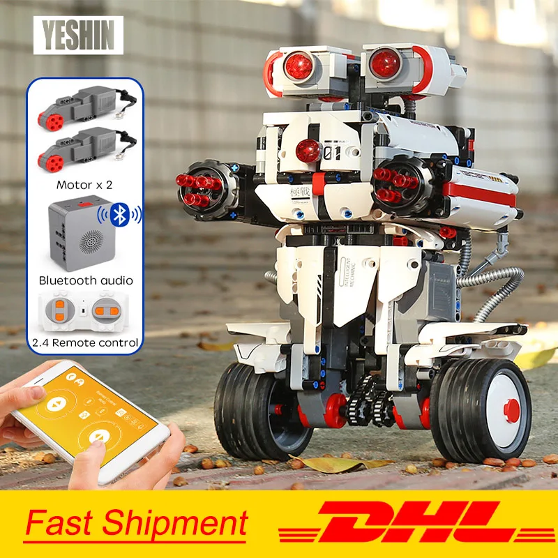 Yeshin App Control Progamming Robot With Voice Control Boots Robot Compatible With legoing 17101 Building Blocks Kid Toys
Yeshin App Control Progamming Robot With Voice Control Boots Robot Compatible With legoing 17101 Building Blocks Kid Toys