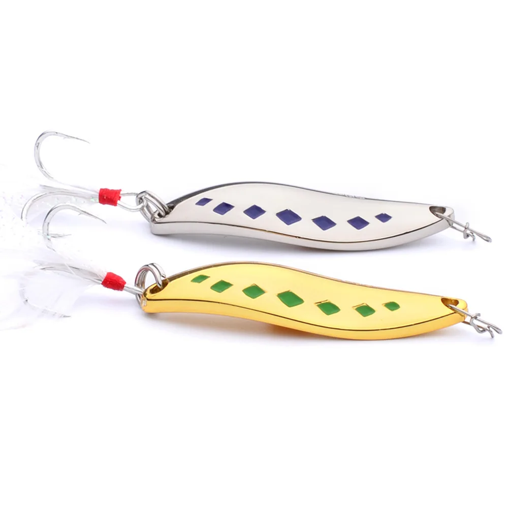10G/15G/20G Metal Fishing Lures Wobbler Spinner Bait Spoon Artificial Bass Hard Treble Hook Fishing Tackle Fishing Tackle
10G/15G/20G Metal Fishing Lures Wobbler Spinner Bait Spoon Artificial Bass Hard Treble Hook Fishing Tackle Fishing Tackle