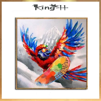100% hand-painted large abstract cartoon animal oil painting on canvas modern eagle skateboards painting for home wall decor art
100% hand-painted large abstract cartoon animal oil painting on canvas modern eagle skateboards painting for home wall decor art