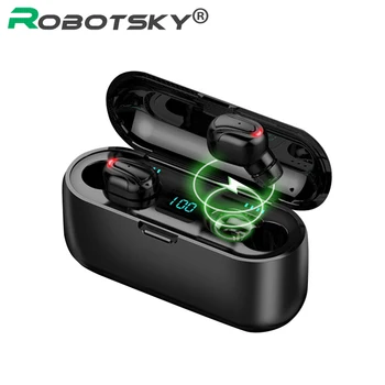 TWS Wireless Bluetooth Earphones With 2600mAH Power Bank 60 Min Quick Charging Earbuds Button Control LED Bluetooth Headset
TWS Wireless Bluetooth Earphones With 2600mAH Power Bank 60 Min Quick Charging Earbuds Button Control LED Bluetooth Headset