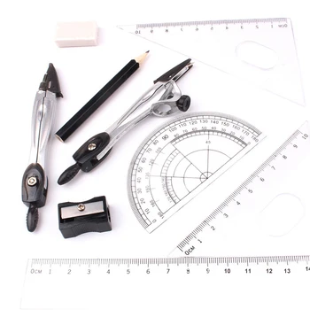 10Pcs/Set School Geometry Stationery Set Rulers/Metal Compasses/Protractor/Pencil/Sharpener/Lead Refills for Student Supplies
10Pcs/Set School Geometry Stationery Set Rulers/Metal Compasses/Protractor/Pencil/Sharpener/Lead Refills for Student Supplies