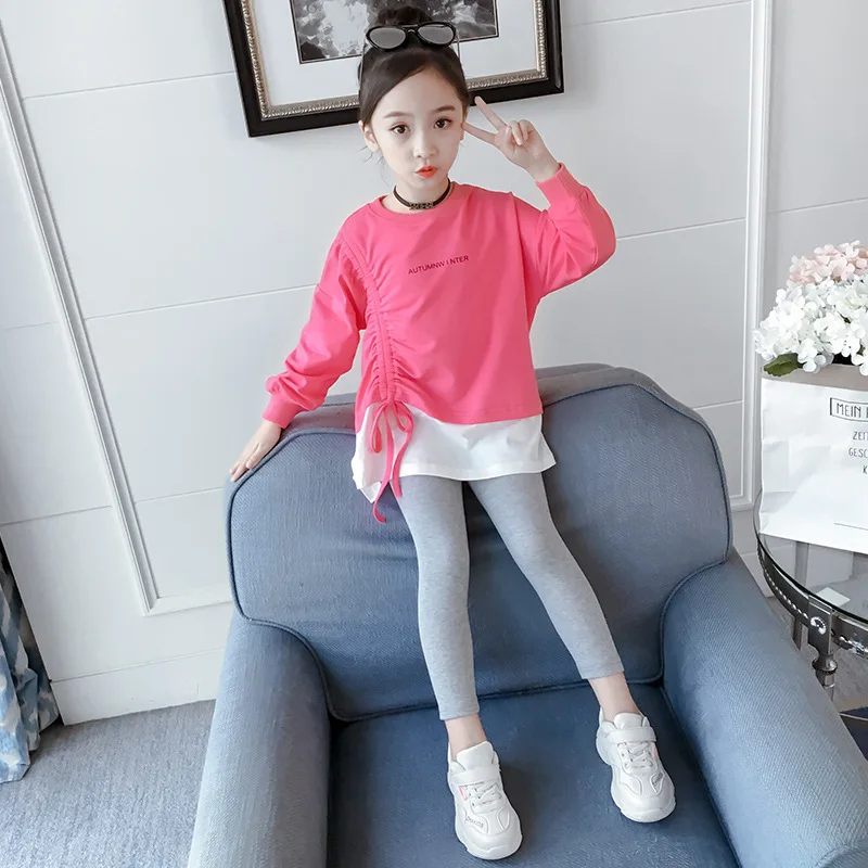2019 Autumn New Style Girls Leisure Sports Suit Drawstring Loose-Fit Hoodie Tight Leggings Trendy Two-Piece Set
2019 Autumn New Style Girls Leisure Sports Suit Drawstring Loose-Fit Hoodie Tight Leggings Trendy Two-Piece Set