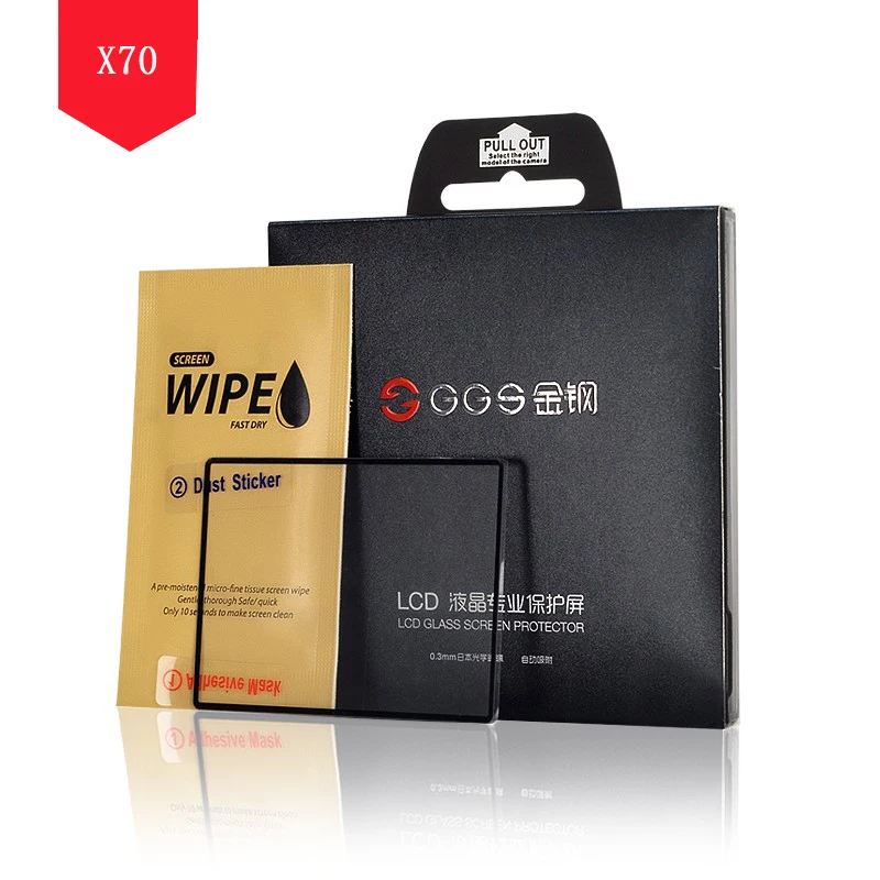 GGS IV 0.3mm Japanese Optical Glass 6 Layers Electrostatic Attraction LCD Screen Protector 8H Cover for Fuji X70 Camera
GGS IV 0.3mm Japanese Optical Glass 6 Layers Electrostatic Attraction LCD Screen Protector 8H Cover for Fuji X70 Camera