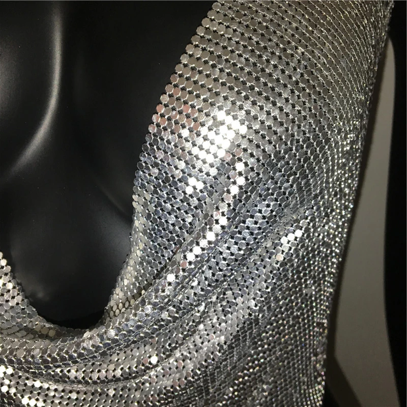 2020 Sexy Backless Sequins Women Crop Tops Handmade Adjustable Halter Tank Camis Summer Cropped Bra Strap Party Vest Blusa