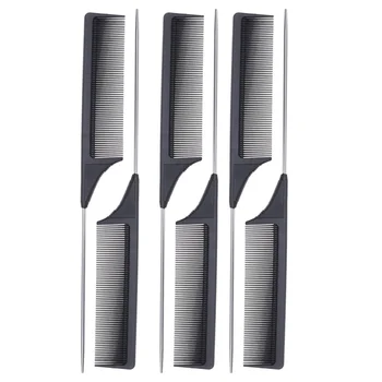 6pcs Hairdressing Pointed Tail Comb Hair Comb Hair Cutting Comb Barber Tool Needle Pick Combs for Salon Barber Shop (Black)
6pcs Hairdressing Pointed Tail Comb Hair Comb Hair Cutting Comb Barber Tool Needle Pick Combs for Salon Barber Shop (Black)