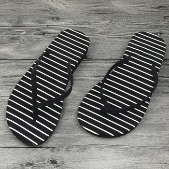 EVA Womens Flip Flops Black White Spot Stripes Beach Slippers Flat-Heeled Footwear Summer Women Sandals
EVA Womens Flip Flops Black White Spot Stripes Beach Slippers Flat-Heeled Footwear Summer Women Sandals