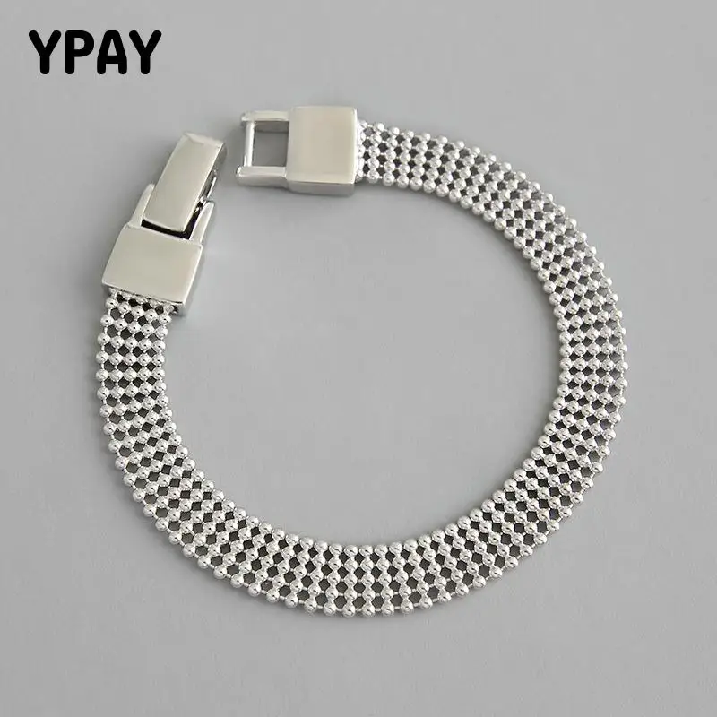 YPAY Authentic 925 Sterling Silver Bracelets & Bangles Korean INS Geometric Multilayer Beads Chain Bracelet Fine Jewelry YMB059
YPAY Authentic 925 Sterling Silver Bracelets & Bangles Korean INS Geometric Multilayer Beads Chain Bracelet Fine Jewelry YMB059