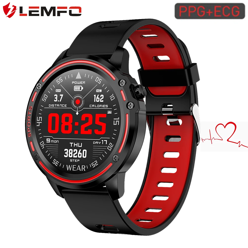 LEMFO L8 ECG+PPG Smartwatch IP68 Bluetooth Smartwatch Android IOS Support 320mAh Smart Sport Watch for Men Health Tracker
LEMFO L8 ECG+PPG Smartwatch IP68 Bluetooth Smartwatch Android IOS Support 320mAh Smart Sport Watch for Men Health Tracker