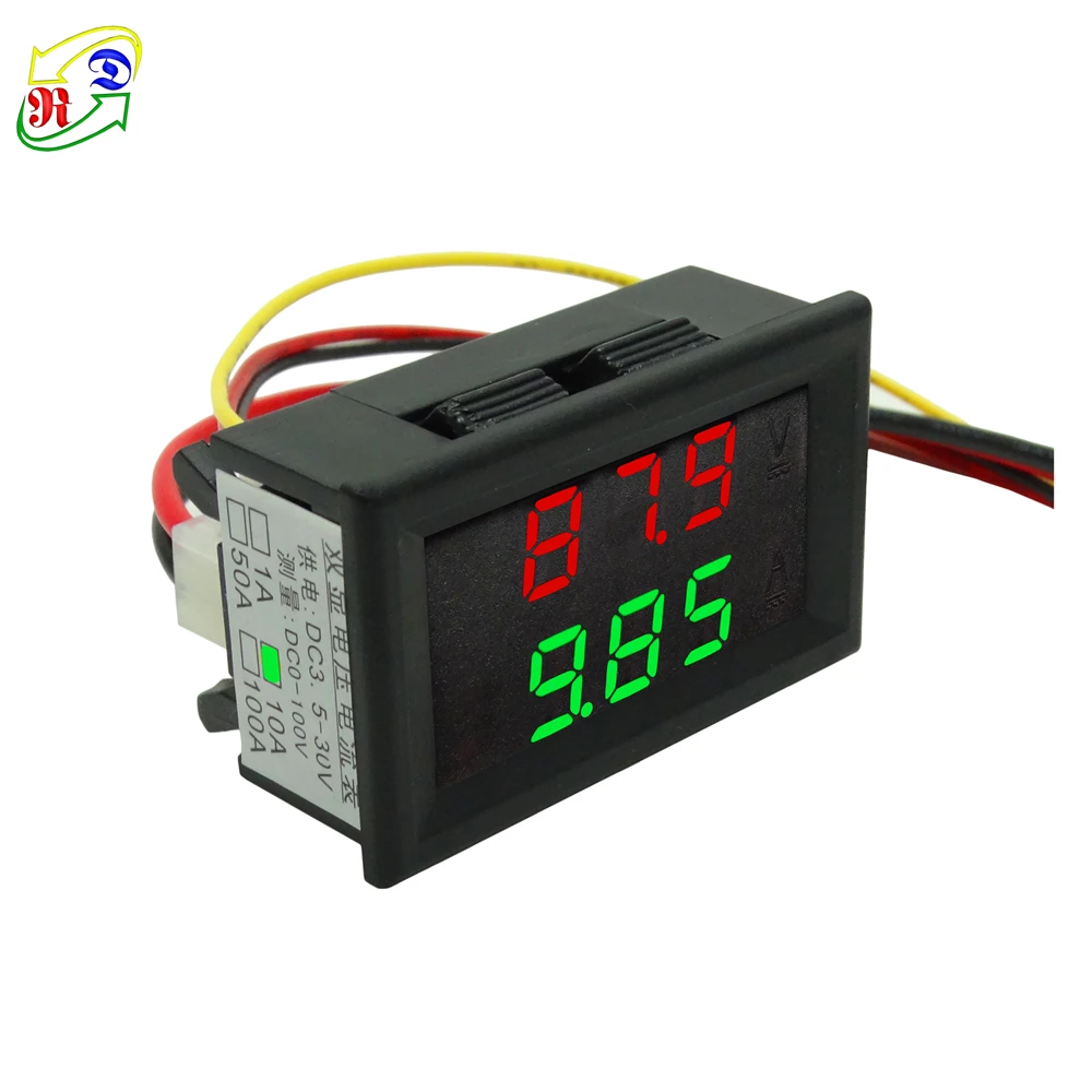 RD 0.28 Dual Display 100V/10A Digital Ammeter and Voltmeter LED color Red Green Car Voltage Current meter
RD 0.28 Dual Display 100V/10A Digital Ammeter and Voltmeter LED color Red Green Car Voltage Current meter