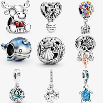 Real 925 Silver Murano Glass Sea Turtle Dangle Charm Fit pandora Bracelet Moose Maple Leaf Up House Balloons Charm DIY Jewelry
Real 925 Silver Murano Glass Sea Turtle Dangle Charm Fit pandora Bracelet Moose Maple Leaf Up House Balloons Charm DIY Jewelry