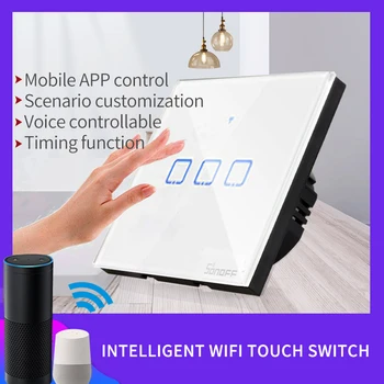 SONOFFSONOFF T0 TX Smart WiFi Smart Switches with 3 Gang Wireless Wifi Switch for Alexa Google Home Smart Home
SONOFFSONOFF T0 TX Smart WiFi Smart Switches with 3 Gang Wireless Wifi Switch for Alexa Google Home Smart Home