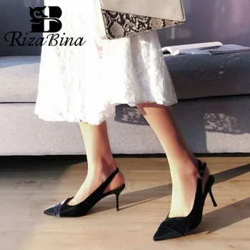 RIZABINA 2020 Women Pumps Pointed Toe Thin Heel Buckle Slingback Beige Office Lady Solid Color Sexy Ladies Footwear Size 33-40
RIZABINA 2020 Women Pumps Pointed Toe Thin Heel Buckle Slingback Beige Office Lady Solid Color Sexy Ladies Footwear Size 33-40