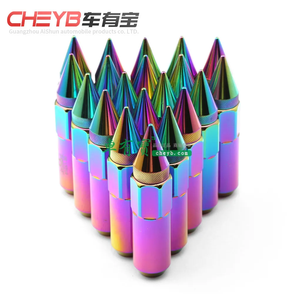 Car Symphony Cone Modified Wheel Hub Lengthen Nut/Colorful Pointed-Toe Bullet Screw Cool Hooded Nut
Car Symphony Cone Modified Wheel Hub Lengthen Nut/Colorful Pointed-Toe Bullet Screw Cool Hooded Nut