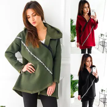 Women Hoodies Long Jumper Sweatshirts Zipper Hooded Pullover Sweatshirt Outwear Autumn Winter Women Clothes
Women Hoodies Long Jumper Sweatshirts Zipper Hooded Pullover Sweatshirt Outwear Autumn Winter Women Clothes