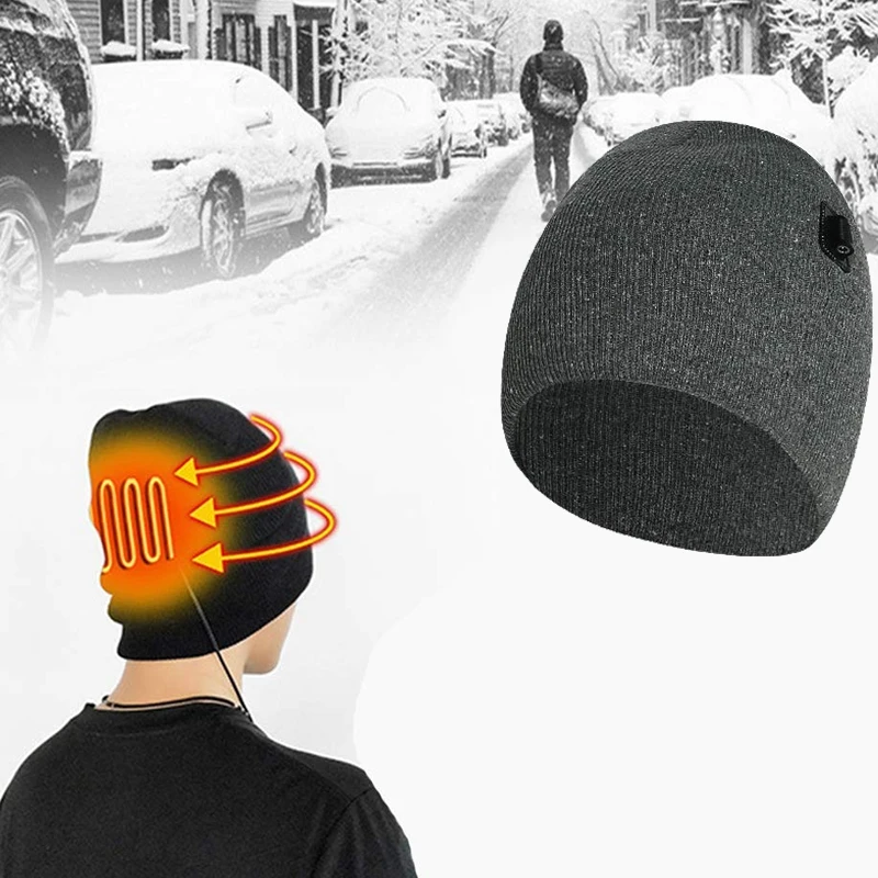 Rechargeable Electric Heated Hat 3 Temperature Control Intelligent Warm Cap Heated Knitting Beanie for Outdoor Skiing Camping Hi
Rechargeable Electric Heated Hat 3 Temperature Control Intelligent Warm Cap Heated Knitting Beanie for Outdoor Skiing Camping Hi