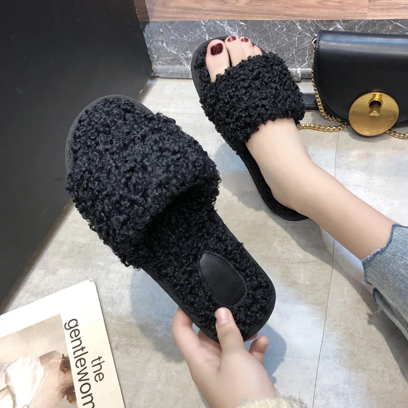 2019 Autumn And Winter New Style Curly Plush Slipper Women's Household Indoor Wood Floor Sandals Versitile Fashion Fur Slipper
2019 Autumn And Winter New Style Curly Plush Slipper Women's Household Indoor Wood Floor Sandals Versitile Fashion Fur Slipper