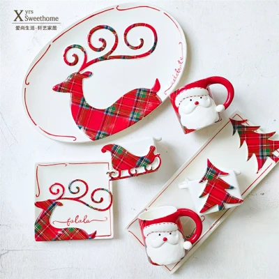 2019 Merry Christmas Tableware Set Santa Claus Cup Reindeer Dinner Plate Dinner Plates Floating Christmas Tree Plates
2019 Merry Christmas Tableware Set Santa Claus Cup Reindeer Dinner Plate Dinner Plates Floating Christmas Tree Plates