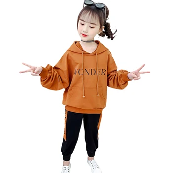 Kids Sport Clothes Girls Letter Tracksuits For Girls Hooded + Sweatpants Clothes For Girls Casual Style Tracksuits For Children
Kids Sport Clothes Girls Letter Tracksuits For Girls Hooded + Sweatpants Clothes For Girls Casual Style Tracksuits For Children