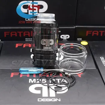 Designs Fatality M25 RTA tank 25mm 4ml/ 5ml dual single coil 810 Drip Tip top filling Rebuildable RTA vs Juggerknot rta
Designs Fatality M25 RTA tank 25mm 4ml/ 5ml dual single coil 810 Drip Tip top filling Rebuildable RTA vs Juggerknot rta