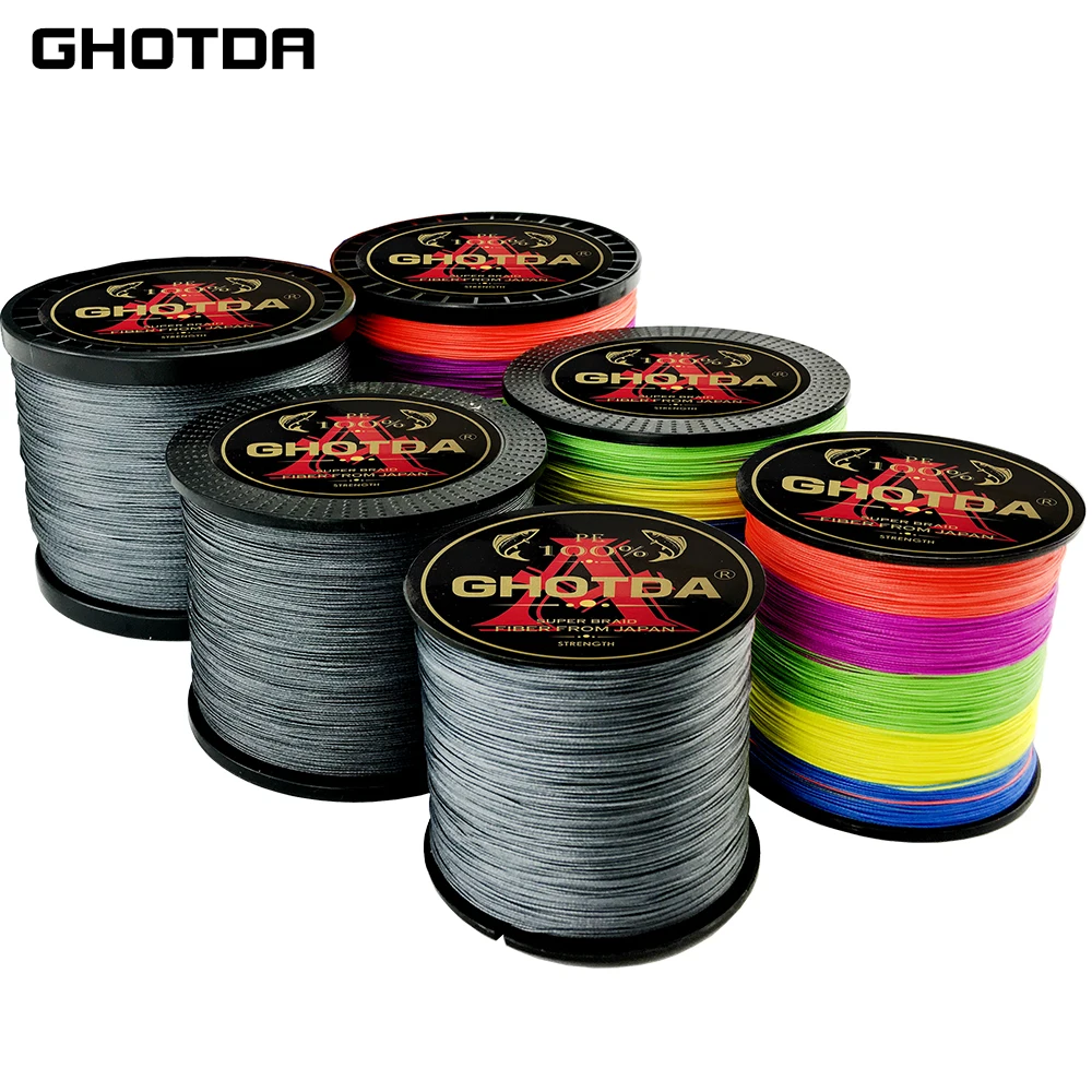 GHOTDA Braided Fishing Line 4X 8X 9X 12X Length: 300m Diameter: 0.16mm-0.55mm Size: 12-120lb Multifilament Line
GHOTDA Braided Fishing Line 4X 8X 9X 12X Length: 300m Diameter: 0.16mm-0.55mm Size: 12-120lb Multifilament Line
