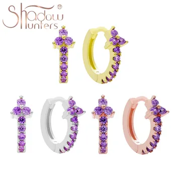 SHADOWHUNTERS Real Silver 925 Purple Crystal Earrings Daily Women Jewelry Elegant Huggie Hoop Earrings with High Quality Zircon
SHADOWHUNTERS Real Silver 925 Purple Crystal Earrings Daily Women Jewelry Elegant Huggie Hoop Earrings with High Quality Zircon