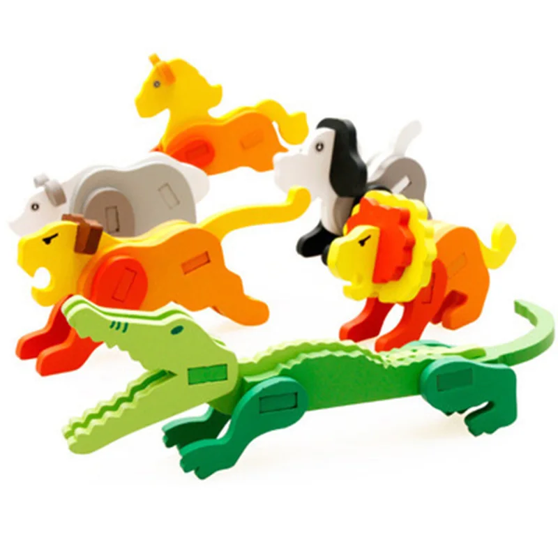 Children Wooden 3D Animal Three-dimensional Animal Handmade Model Early Education Intellectual Power Building Blocks Gift
Children Wooden 3D Animal Three-dimensional Animal Handmade Model Early Education Intellectual Power Building Blocks Gift
